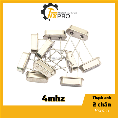 Thạch anh 2 chân 4Mhz loại cắm. Thạch anh 2 chân 4Mhz loại cắm.